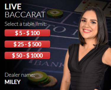 Live Dealer Baccarat Lupin Casino