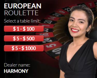 Live Dealer European Roulette Lupin Casino