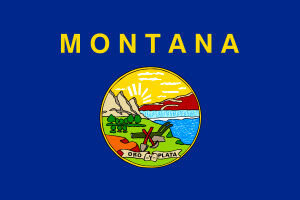 Montana Gambling Laws State Flag Icon