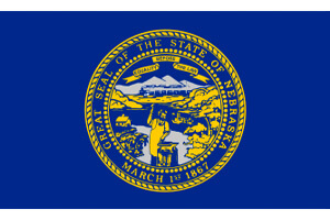 Nebraska Gambling Laws State Flag Icon