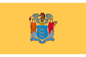 Online Gambling New Jersey State Flag