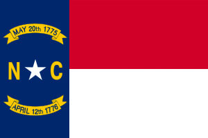 North Carolina Gambling Laws State Flag Icon