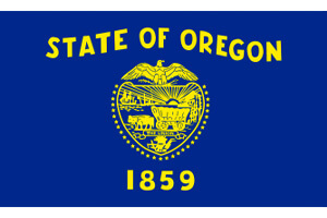 Oregon Gambling Laws State Flag Icon