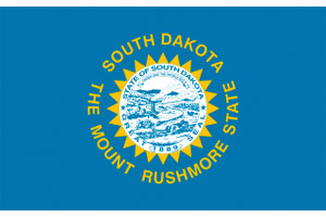 South Dakota Gambling Laws State Flag Icon