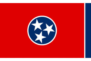 Tennessee Gambling Laws State Flag Icon