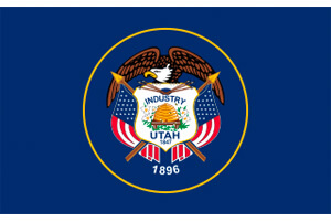 Utah Gambling Laws State Flag Icon