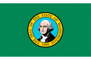 Washington Gambling Laws State Flag Icon