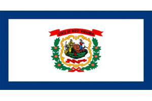 West Virginia Gambling Laws State Flag Icon