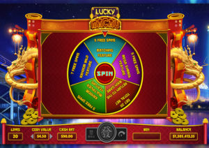 Lucky Macau Online Slot Review Bonus Wheel Screenshot