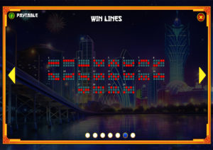 Lucky Macau Online Slot Review Paytable Screenshot