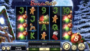 Take Santa's Shop online slot bonus gameplay