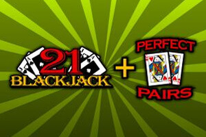 21 Blackjack + Perfect Pairs Table Game at Red Dog Casino