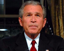 Republican George W Bush