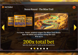 Online Slot Gold Heist Bonus Mine Cart Round Screenshot