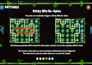 Panda Playtime Online Slot Sticky Win Re-Spins Feature Screenshot