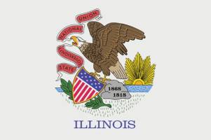 Online Gambling Illinois State Flag