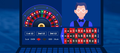 Live Dealer Roulette Game on Laptop