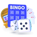 Casino Games Slots Cards Dice and Bingo Icon