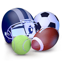 Sports Betting Stocks Football Soccer and Tennis Icon
