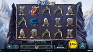 Peak Riches Online Slot Game Board