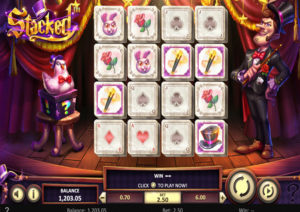 Stacked Online Slot Gameplay Screenshot