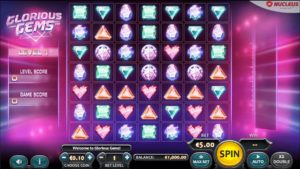 Glorious Gems Online Slot Game Board