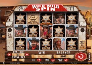 Wild Wild Spin Online Slot Game Board