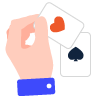 Casino Skill Games with Cards Dealer Icon
