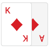 King and Ace Hole Cards Icon Big