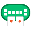 Skill Based Casino Game Poker Table Icon