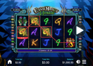 Cash Money Mermaids Online Slot Gameplay Screenshot
