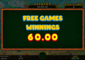Jackpot Piñatas Deluxe Free Game Winnings Screenshot