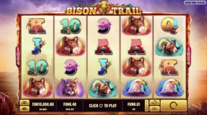 Bison Trail Slot Game Board