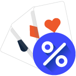 Card Game Odds Percentage Icon