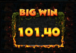 Lava Gold Online Slot Big Win Screenshot