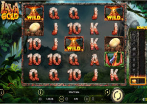 Lava Gold Online Slot Gameplay Screenshot