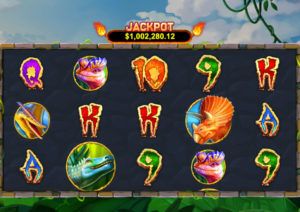 Megasaur Online Slot Gameplay Screenshot
