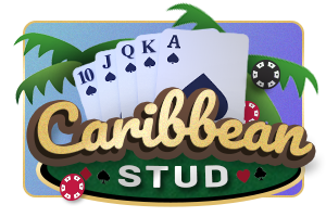 Caribbean Stud Poker Royal Flush with Palm Trees