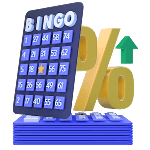 Bingo Card Stack Odds and Probabilities Icon