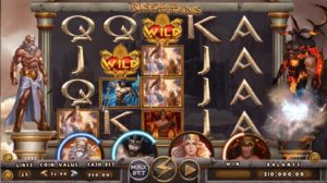 Rise of the Titans Online Slot Game Board