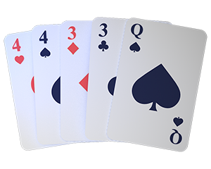 two pairs poker hand