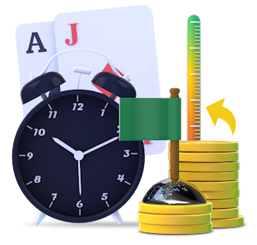 Blackjack Budget and Time Strategy Icon