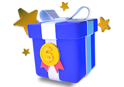 No Deposit Bonus Blue Gift Box Icon