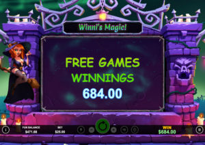 Bubble Bubble 3 Online Slot Game Big Feature Win Screenshot