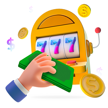 Slot Machine and Money Icon