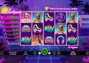 Miami Jackpots Online Slot Gameplay Screenshot