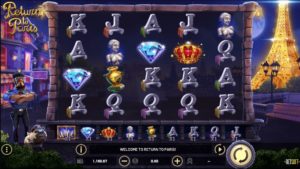 Return to Paris Slot Game Board