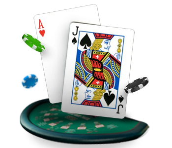 Blackjack Cards and Table Icon