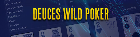 deuces wild poker game banner