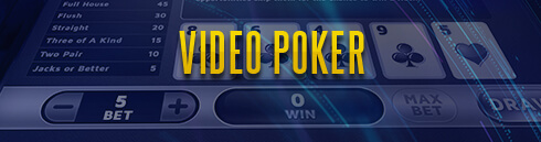 video poker game banner